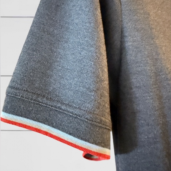 Travis Mathew Minimalist Polo — Charcoal Blue, Patriotic Trim, Size Large - Picture 8 of 13